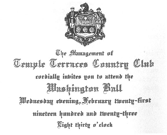 Washington Ball Invitation