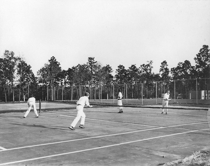 Vintage photo of players