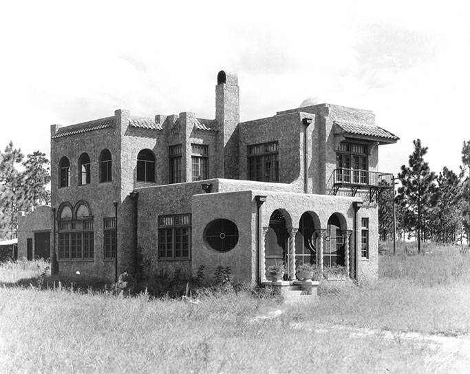 Vintage view of clubhouse