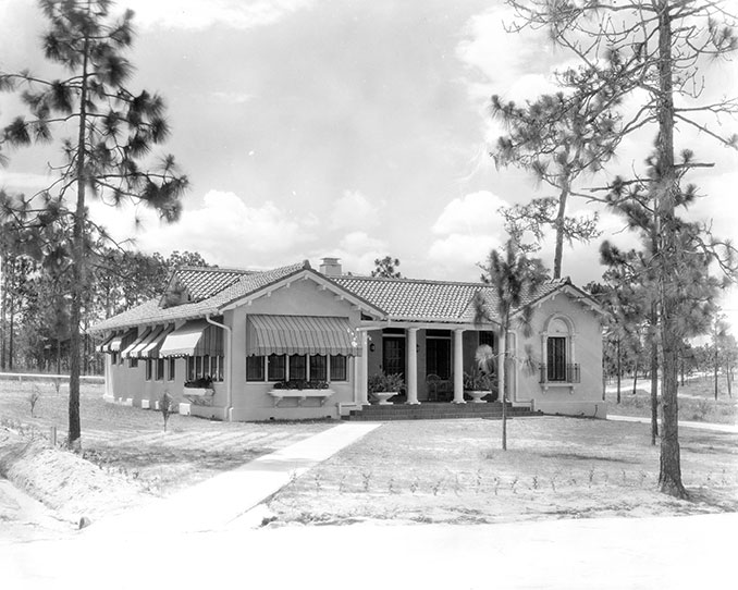 vintage photo of clubhouse