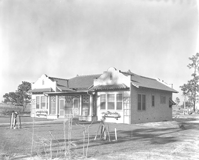 vintage photo of golf course