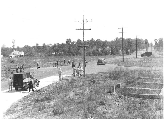 vintage photo of golf course