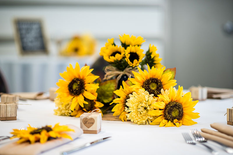 Sunflower centerpiece