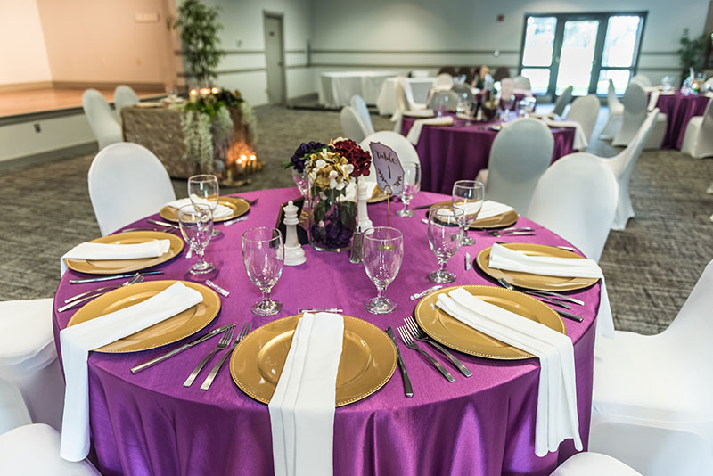 Pink table setting