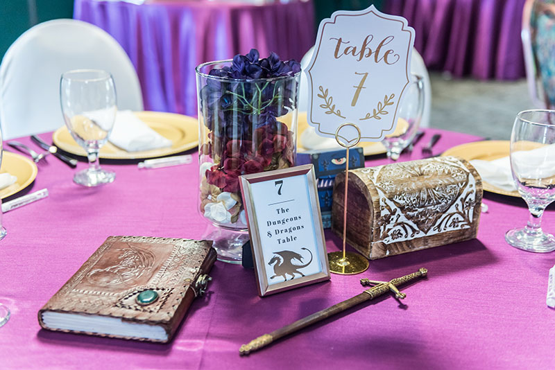 Pink centerpiece