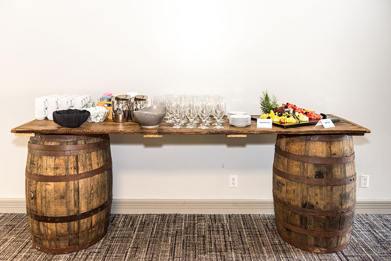 Reception food display