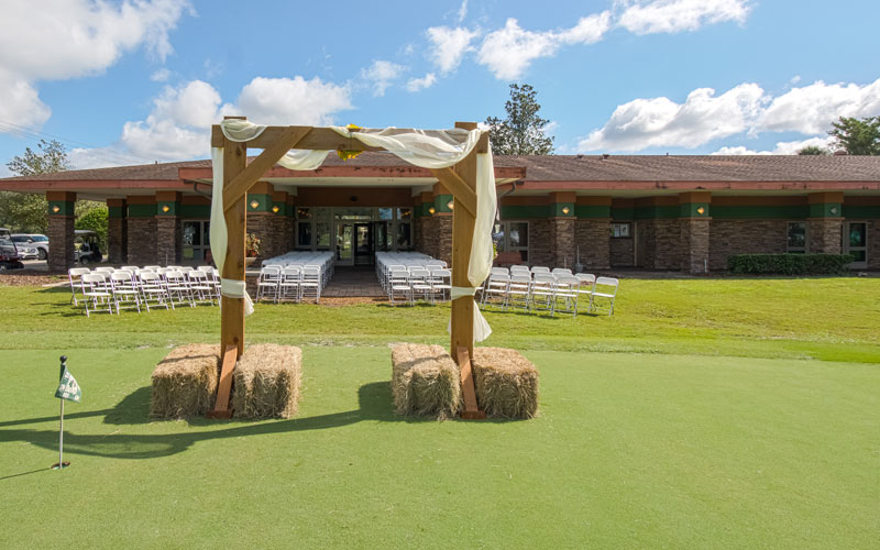 wedding ceremony setup